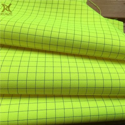 Cleanroom Clothing Fluorescent Fabric For Multifunctional ESD Lad Coat Cloth Polyester