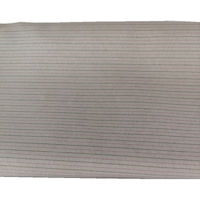 Traje y ropa de trabajo de peso medio Tejido de poliéster algodón similar a hilo teñido Tejido de rayas